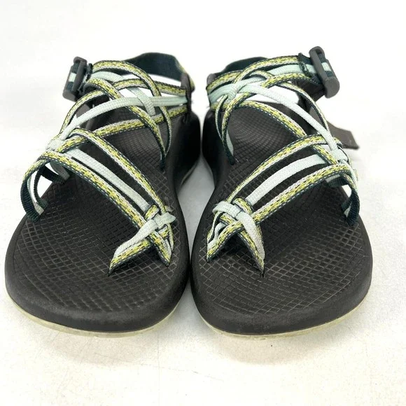 Women's Chaco Strappy ZX3 Yampa Trail Sandals Stardust Green J105060 Size 6 - Picture 3 of 10